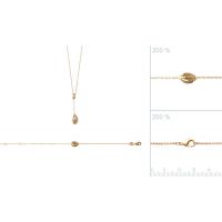 Collier plaqué or 750 3 microns