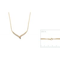Collier plaqué or 750 3 microns oxydes