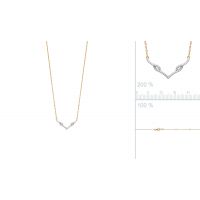 Collier plaqué or 750 3 microns oxydes microserti