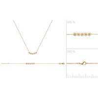 Collier plaqué or 750 3 microns oxydes