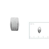 Pendentif argent 925 rhodie oxyde microserti
