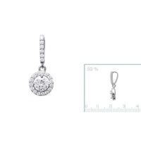 Pendentif argent 925 rhodie oxyde microserti