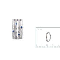 Pendentif argent 925 rhodie oxyde microserti