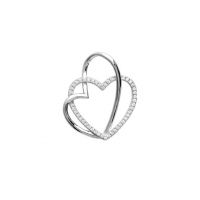 Pendentif argent 925 rhodie oxyde microserti
