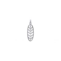 Pendentif argent 925 rhodie oxyde