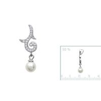 Pendentif argent 925 rhodie oxyde microserti