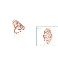 Bague Marquise Plaqué or 750 3 microns