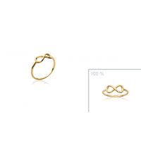 Bague Infinie Plaqué or 750 3microns