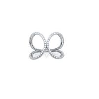 Bague Argent 925 rhodie oxyde microserti