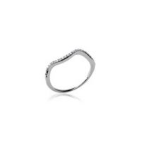 Bague Argent 925 rhodie oxyde microserti