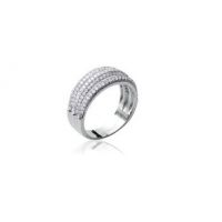 Bague Argent 925 rhodie oxyde microserti