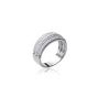 Bague Argent 925 rhodie oxyde microserti