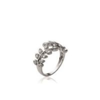 Bague Argent 925 rhodie oxyde microserti