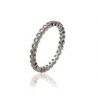 Bague Argent 925 rhodie oxyde microserti