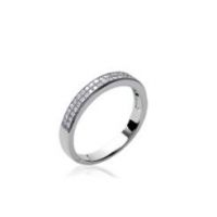 Bague Argent 925 rhodie oxyde microserti