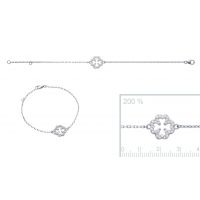 Bracelet Argent 925 rhodie oxyde