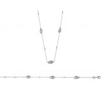 Bracelet Noeud Argent 925 rhodie