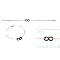 Bracelet plaqué or 750 3 microns oxyde ceramique