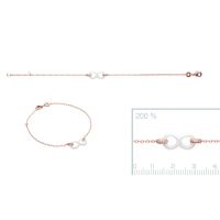 Bracelet plaqué or 750 3 microns oxyde ceramique