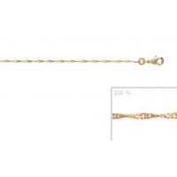 Bracelet plaqué or 750 3 microns