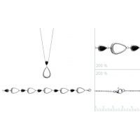 Bracelet acier email