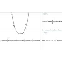 Bracelet Croix acier 