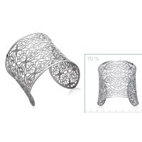 Bracelet Rigide Dentelle acier