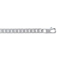 Chaîne Argent 925/1000 Maille Gourmette diamantée Largeur 8mm