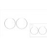 Boucles d'oreilles Créoles Argent 925/1000
