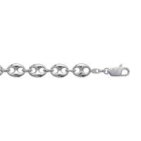 Bracelet Maille Grain de Café Argent 925/1000