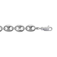 Bracelet Maille Grain de Café Argent 925/1000