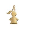 Pendentif Fille Plaqué Or