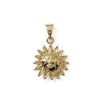 Pendentif Soleil Plaqué Or