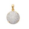 Pendentif Rond OZ Plaqué Or rhodié