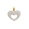 Pendentif Coeur OZ Plaqué Or rhodié