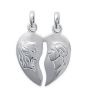 Pendentif Coeur Cassé Argent 925/1000