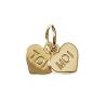 Pendentif Coeur Toi et Moi Plaqué Or