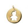 Pendentif Garcon Plaqué Or