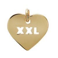 Pendentif Coeur XXL Plaqué Or