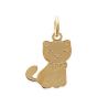 Pendentif Chat Plaqué Or