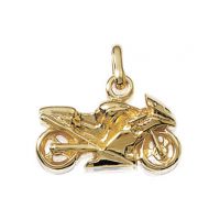 Pendentif Moto Plaqué Or