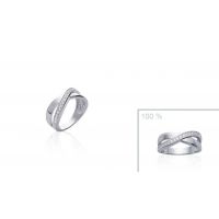 Bague Femme Chic Oxyde Argent 925 Rhodié