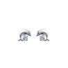 Boucles d'oreilles Dauphins CRISTAL Argent 925/1000