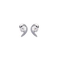 Boucles d'oreilles Dormeuses OZ Argent 925/1000 Rhodié