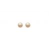 Boucles d'oreilles Boutons Imitation Perle Tige Argent
