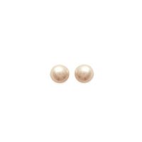 Boucles d'oreilles Boutons Imitation Perle Tige Argent