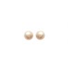Boucles d'oreilles Boutons Imitation Perle Tige Argent