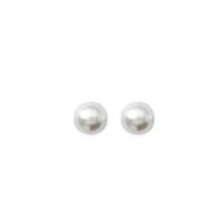 Boucles d'oreilles imitation Perle Plaqué Or 6mm