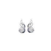 Boucles d'oreilles Oxyde Argent 925/1000 Rhodié