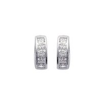 Boucles d'oreilles Oxyde Argent 925/1000 Rhodié